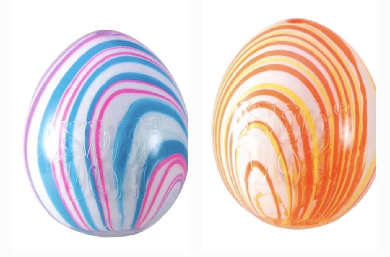 NeeDoh NEW SENSORY FIDGET STRESS RELIVER SWIRLIE EGG (1 RANDOM COLOR CHOSEN)