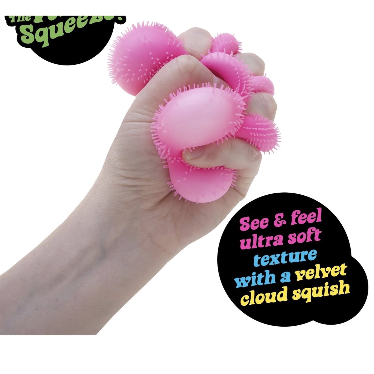 NeeDoh Fuzz Flower Stress Sensory Ball, 1 random color