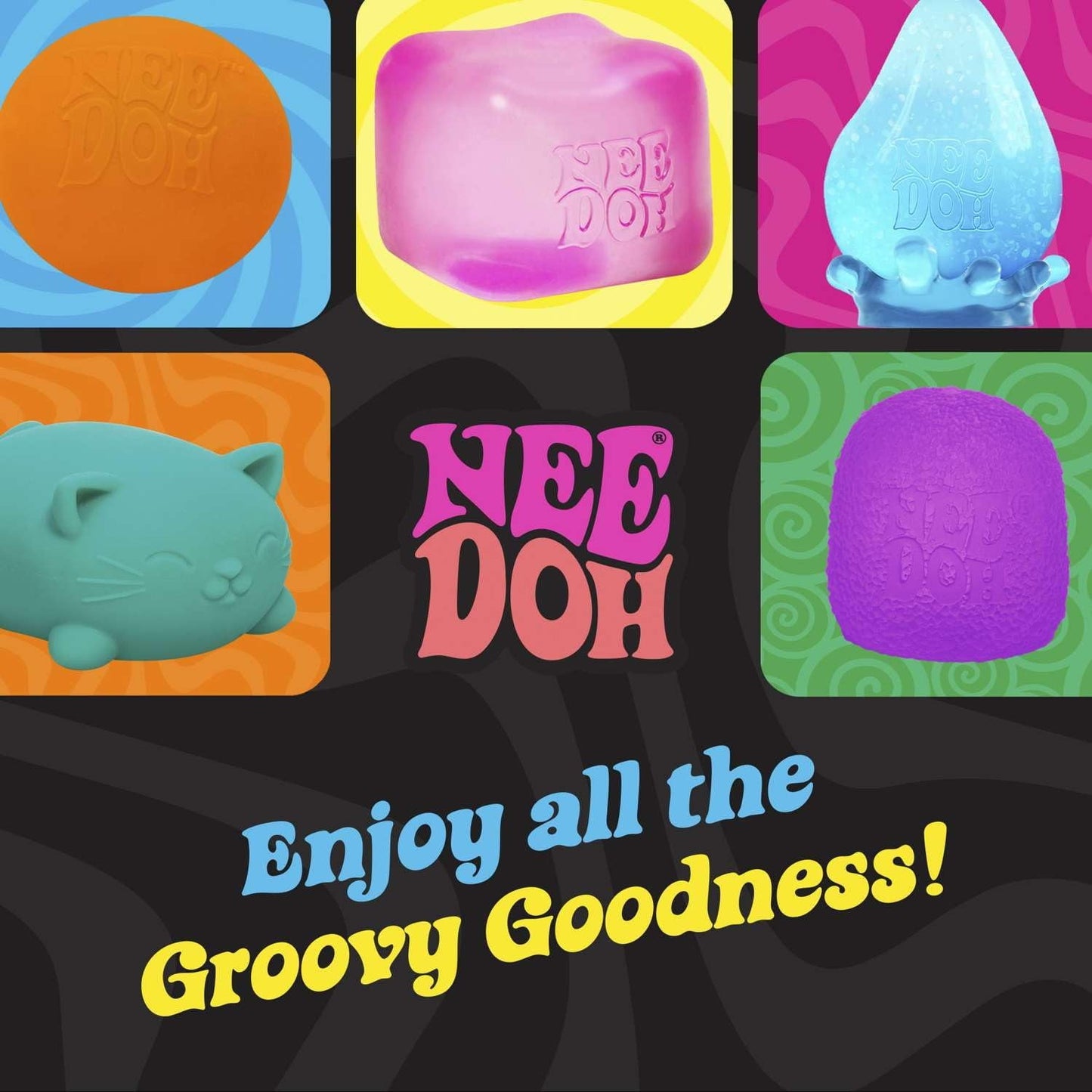 NeeDoh Mello Mallo YELLOW Stress Ball (Squishy Color Changing Marshmallow!)