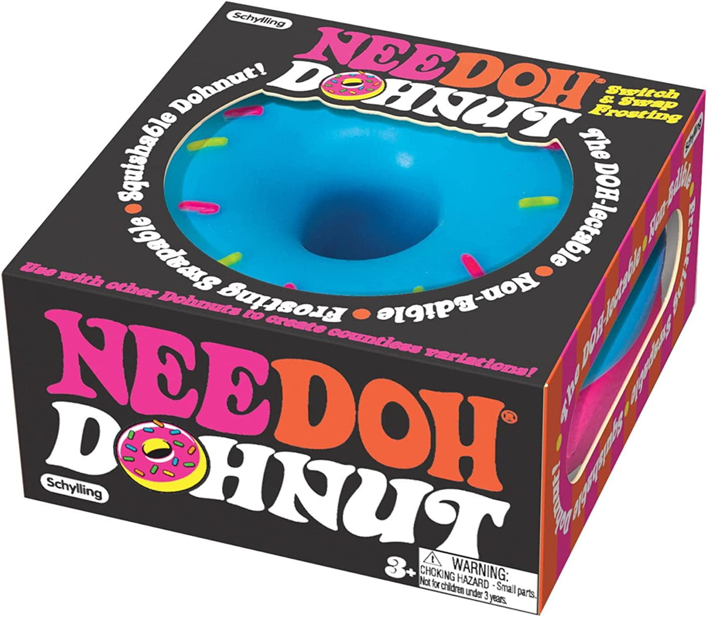 NeeDoh Dohnut Switch & Swap Frosting Set Party Bundle Assorted Colors