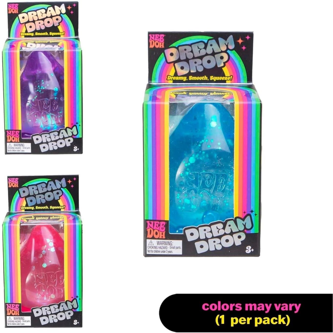 NeeDoh Dream Drop – Smooth Squeeze – 3 Pack