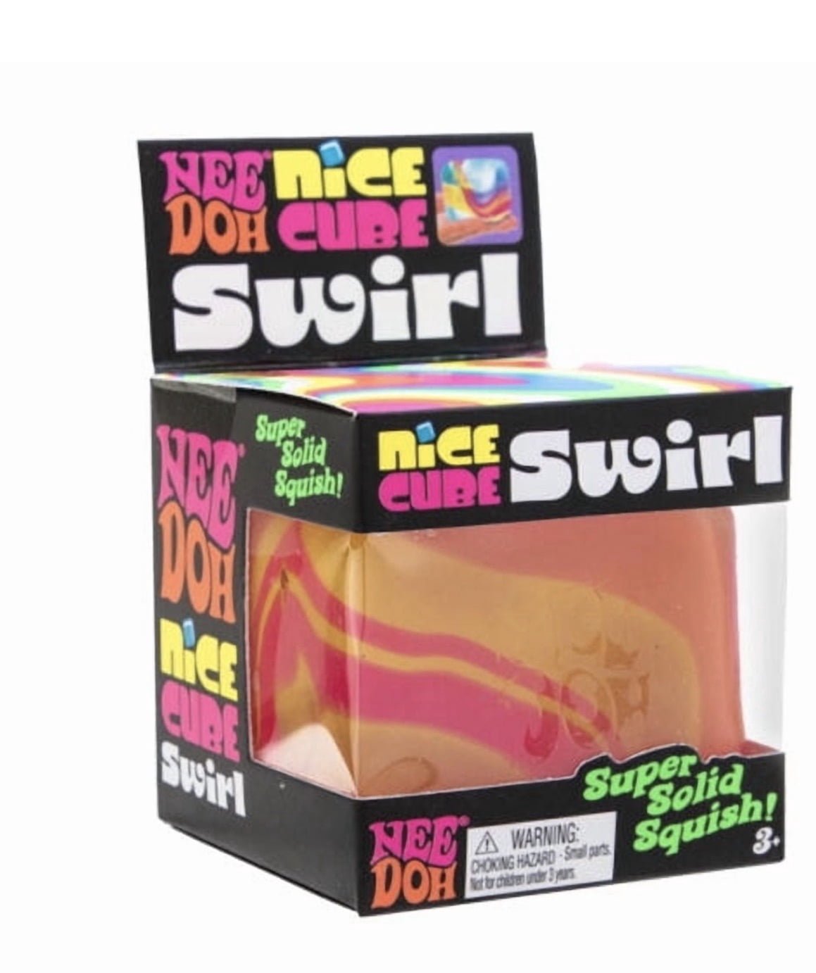 NeeDoh Nice Cube Swirl cube ball, stress reliver sensory fidget, (1 chosen at random)