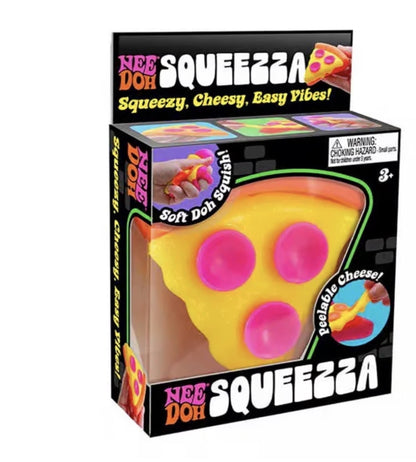 NeeDoh new trending squeezza pizza slice , 1 chosen at random, sensory, fidget, stress reliever