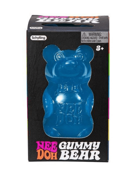 NeeDoh Gummy Bear Sensory Fidget, Super Squishy Stress, Assorted Colors (1 Random Color)