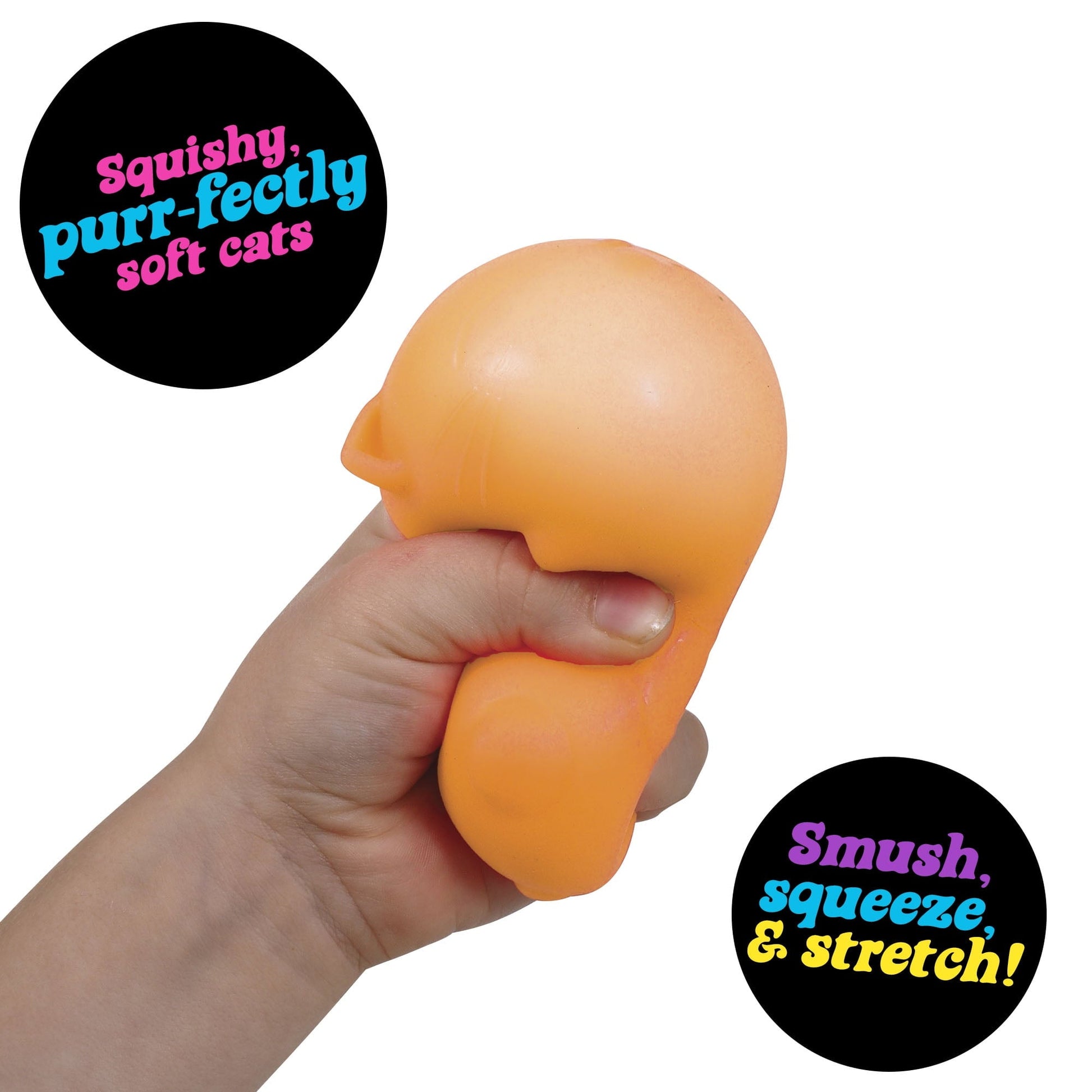 NeeDoh (2 pack) Cool Cats Squishy Fidget Ball, Novelty Toy, Multiple Colors, Children Ages 3+