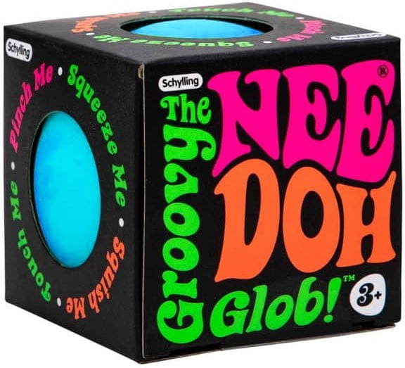 NeeDoh Small Stress Ball (The Groovy Glob, Blue)