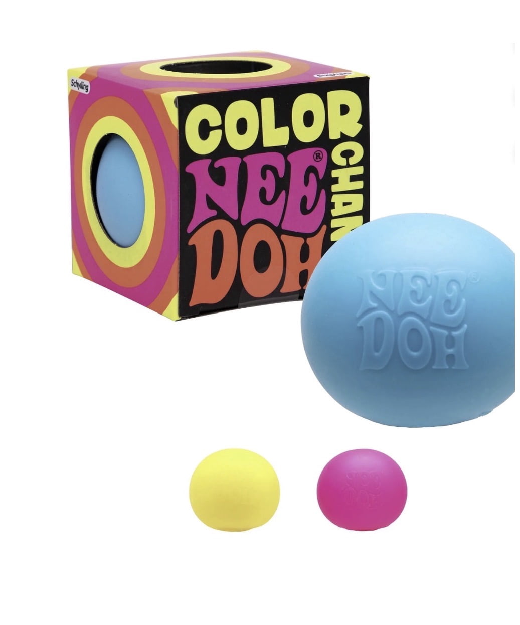 NeeDoh The Groovy Glob Color Change Fidget Stress Ball, Random Color (1 Piece)
