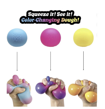 NeeDoh The Groovy Glob Color Change Fidget Stress Ball, Random Color (1 Piece)