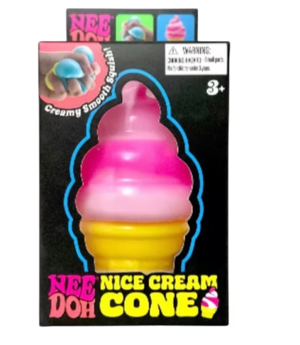 NeeDoh ‌ Nice Cream Pink Cone, 1 pc
