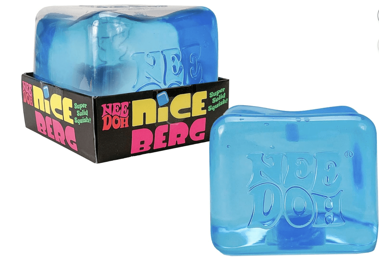 NeeDoh Nice Berg - Giant Nice Cube Sensory Stress. Ball-BLUE