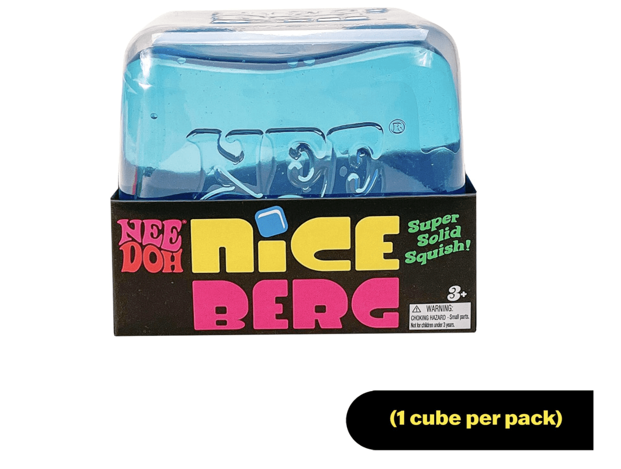 NeeDoh Nice Berg - Giant Nice Cube Sensory Stress. Ball-BLUE