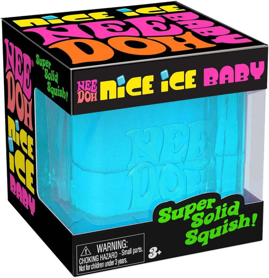 NeeDoh Baby - Sensory Squeeze Toy - Single Mini Nice Cube in Assorted Colors - Ages 3+ (Pack of 1)