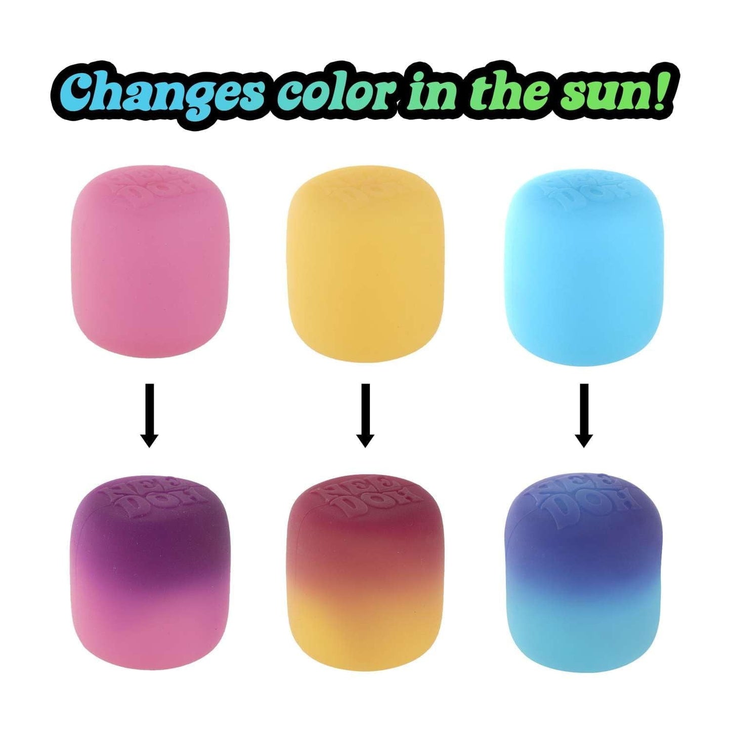 NeeDoh Mello Mallo YELLOW Stress Ball (Squishy Color Changing Marshmallow!)