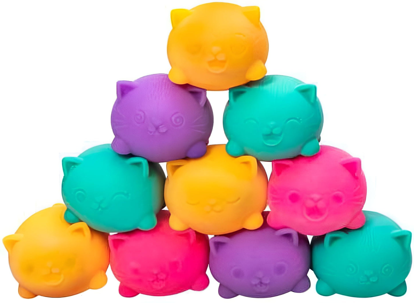 NeeDoh Teenie Cool Cats Stress Ball 3-Pack (3 RANDOM Colors!)