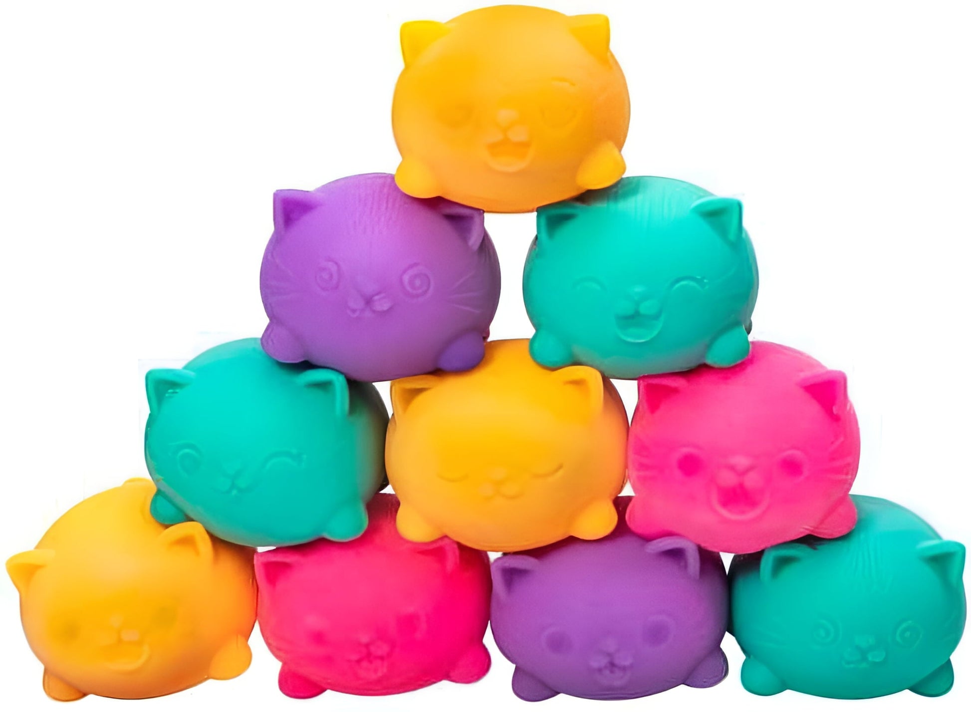 NeeDoh Teenie Cool Cats Stress Ball 3-Pack (3 RANDOM Colors!)