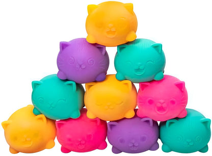 NeeDoh Teenie Cool Cats Stress Ball 3-Pack (3 RANDOM Colors!)