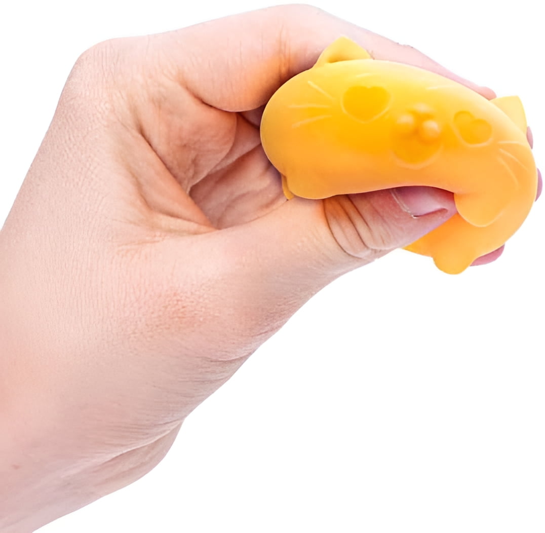 NeeDoh Teenie Cool Cats Stress Ball 3-Pack (3 RANDOM Colors!)