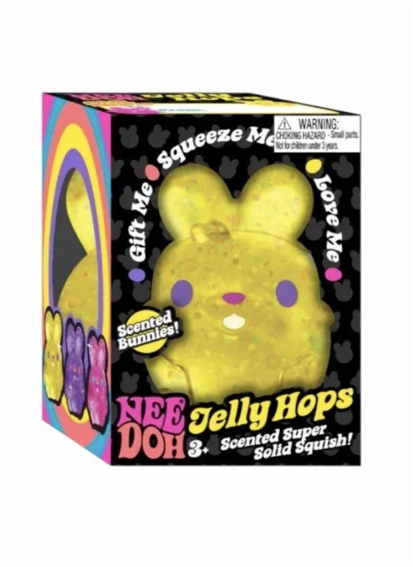 NeeDoh JELLY HOPS SQUISH SENSORY FIDGET BUNNY,SCENTED, 1 COLOR CHOSEN AT RANDOM