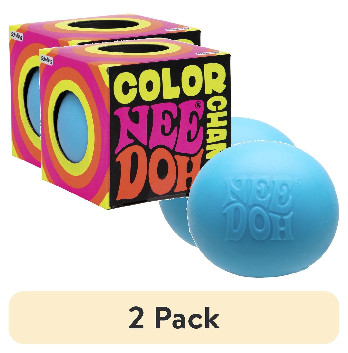 NeeDoh Color Change, Novelty Fidget Toy, (1 Piece, Color May Vary), Children Ages 3+