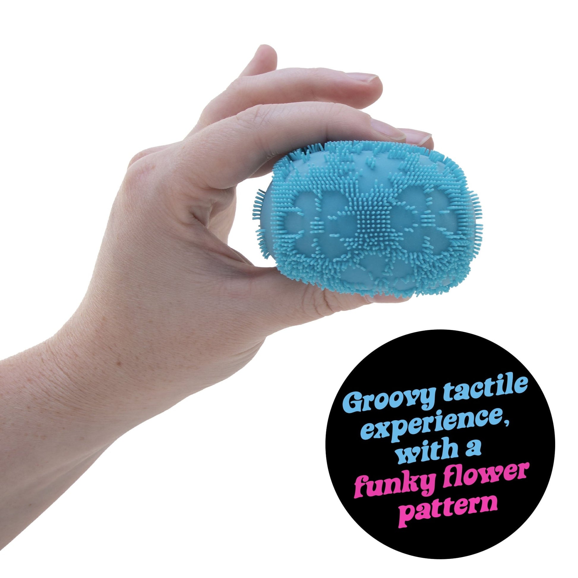 NeeDoh Fuzz Ball Flower Power Novelty Fidget Toy, (1 Piece, Color May Vary), Children Ages 3+