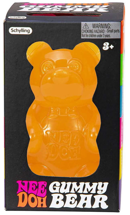 NeeDoh Gummy Bear Stress Ball, Orange
