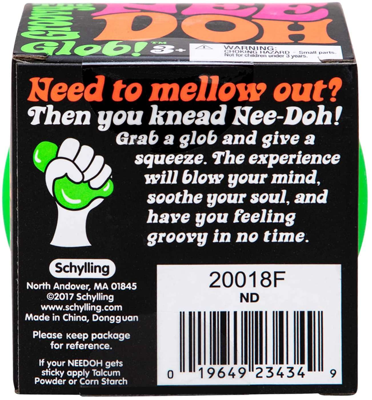 NeeDoh Small Stress Ball (The Groovy Glob, Orange)