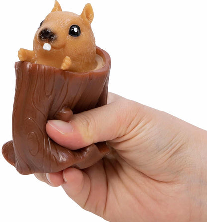 NeeDoh Squeeze Nutty Squirrel Popper Toys Age 3+