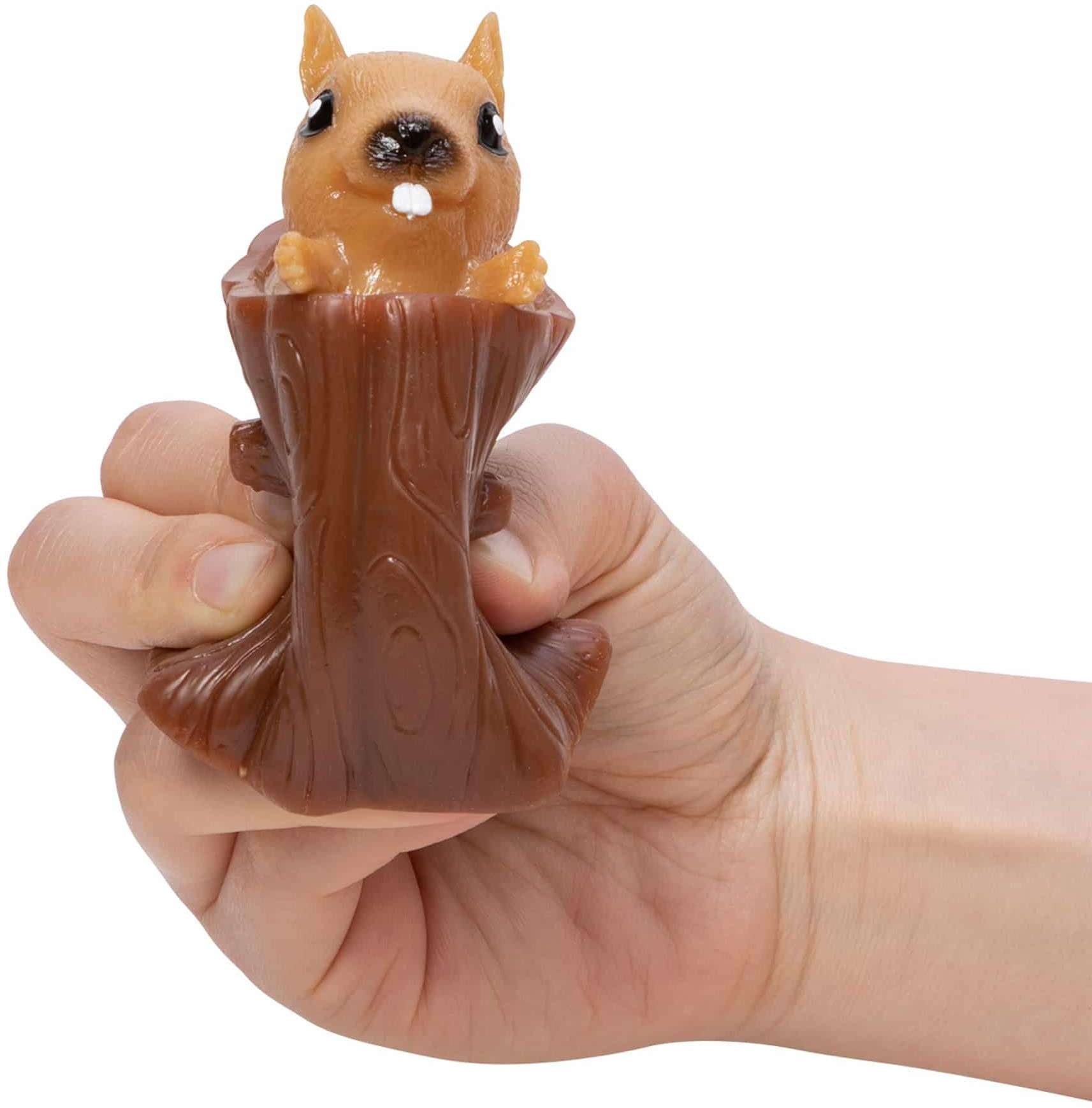 NeeDoh Squeeze Nutty Squirrel Popper Toys Age 3+