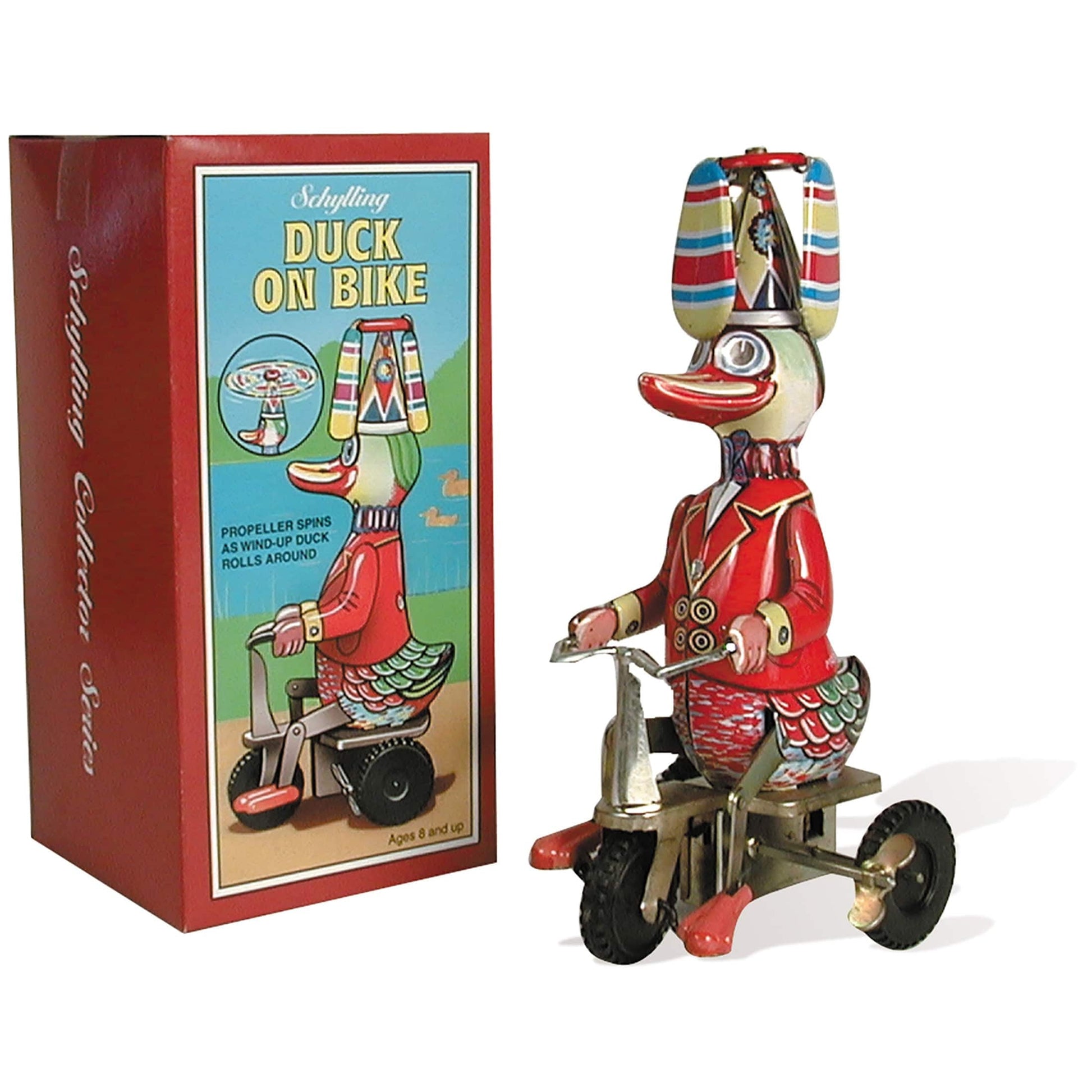 NeeDoh Wind-up Duck On Bike