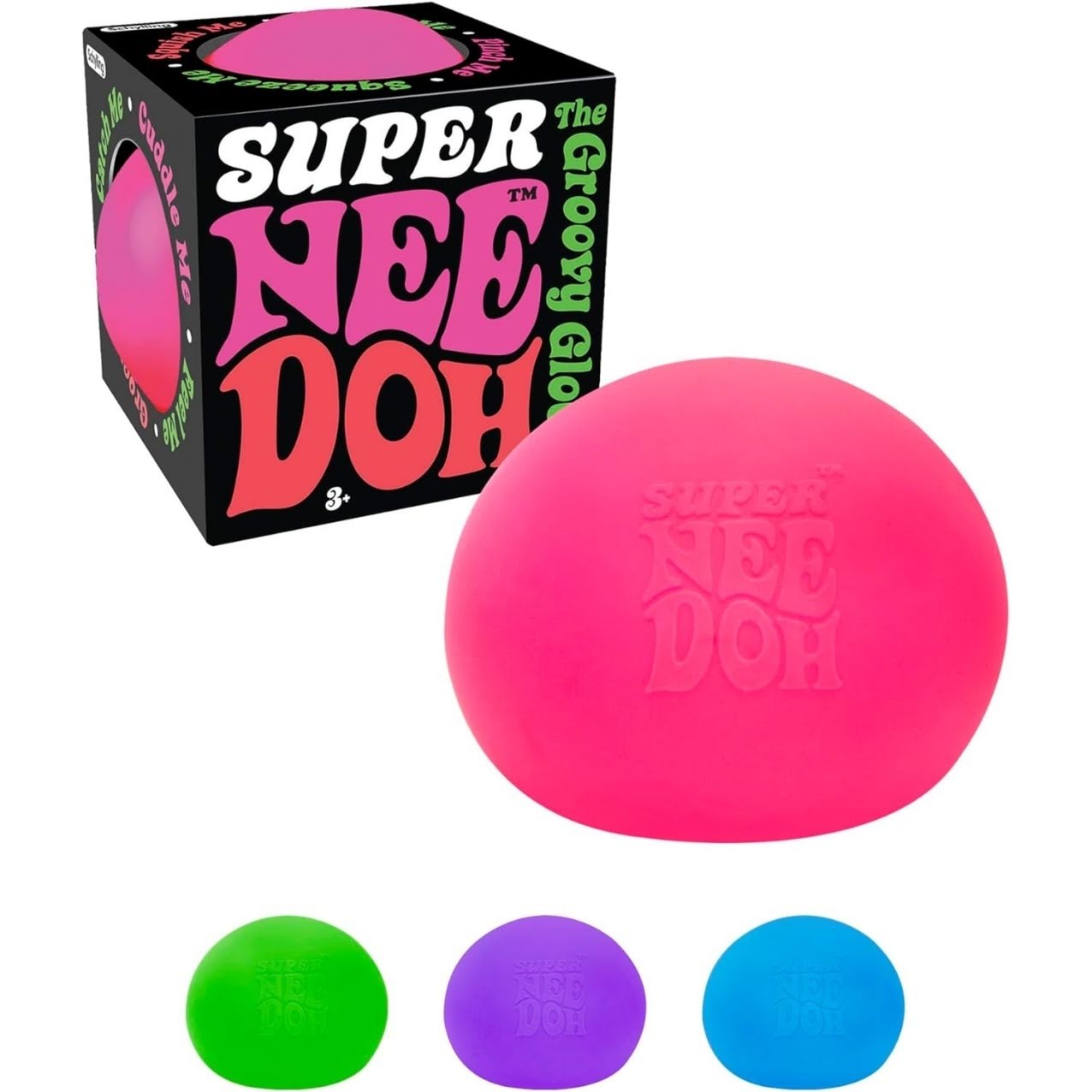 NeeDoh Jumbo Stress Ball – 4.5″ – Assorted