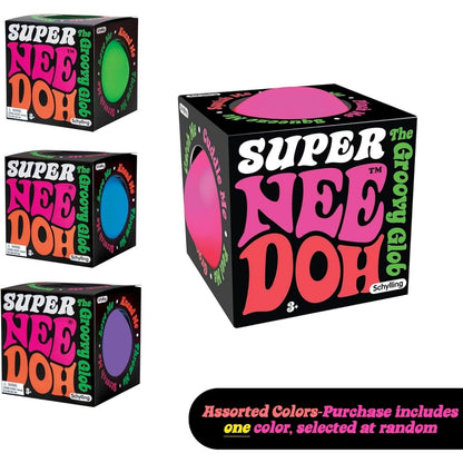 NeeDoh Jumbo Stress Ball – 4.5″ – Assorted